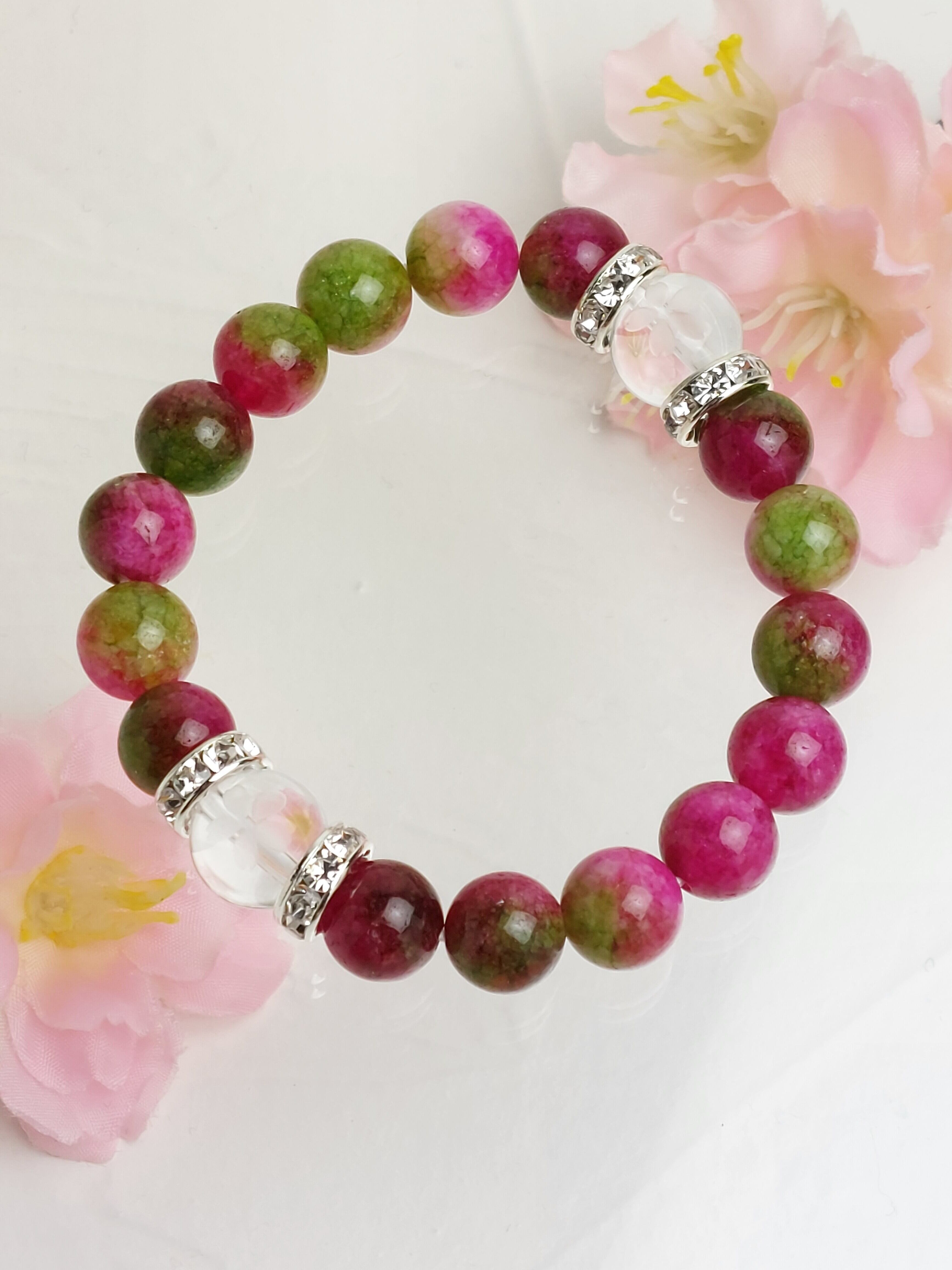 桜の季節はもちろん、桜の季節以外にも身に着けてたい天然石ブレスレットです✨