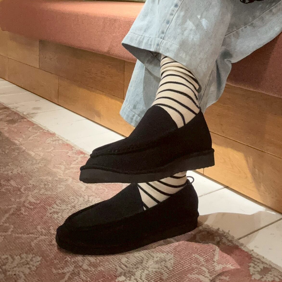 MENS】square-MOCCA / BLACK | Offen