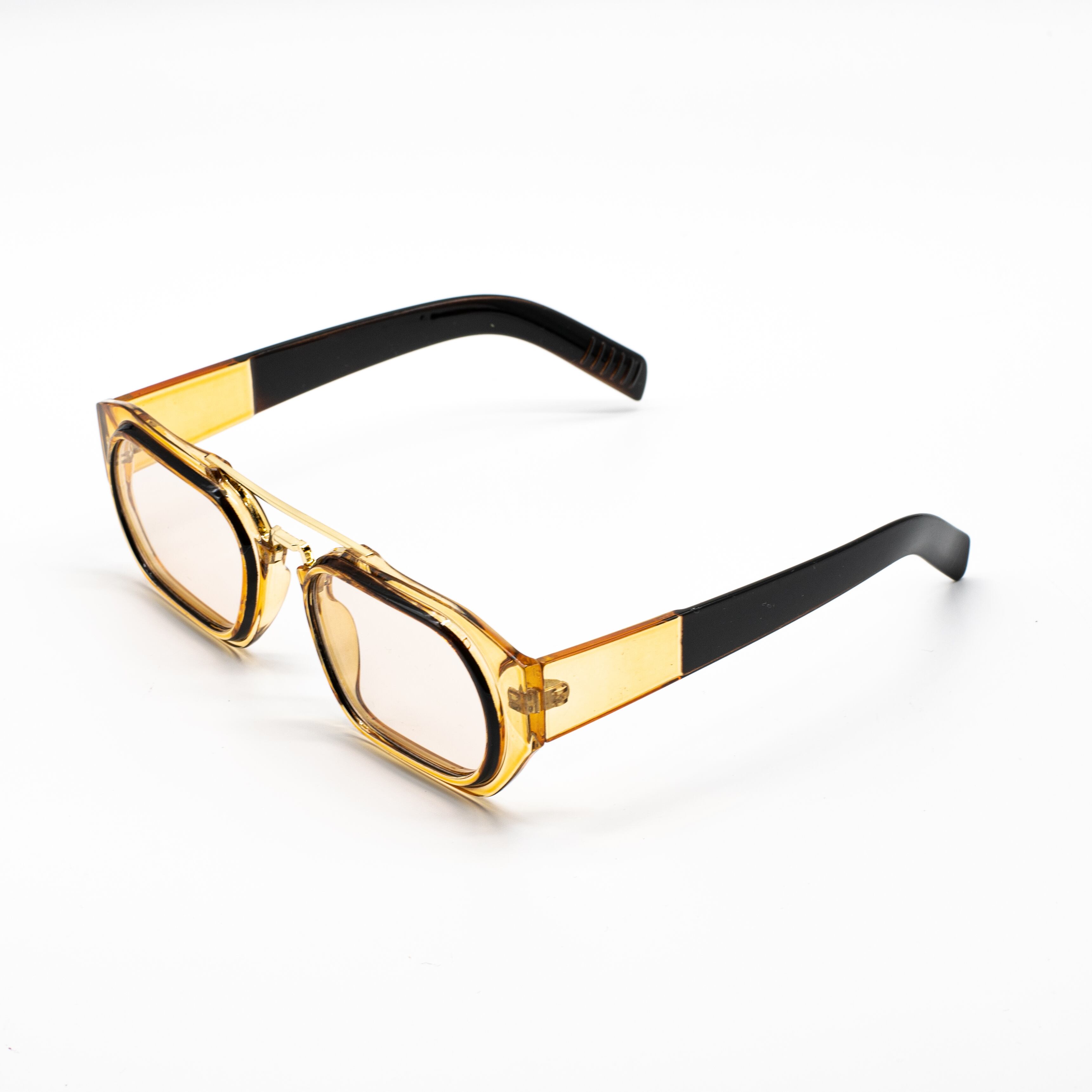 クリアイエロー×ベージュレンズ