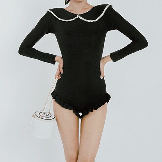 Seea ロンスプ　マルチカラー 長袖ワンピース水着 S img_f8b2e8da76ba88b347956802f4