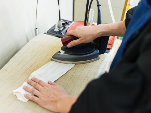 アイロン仕上げ