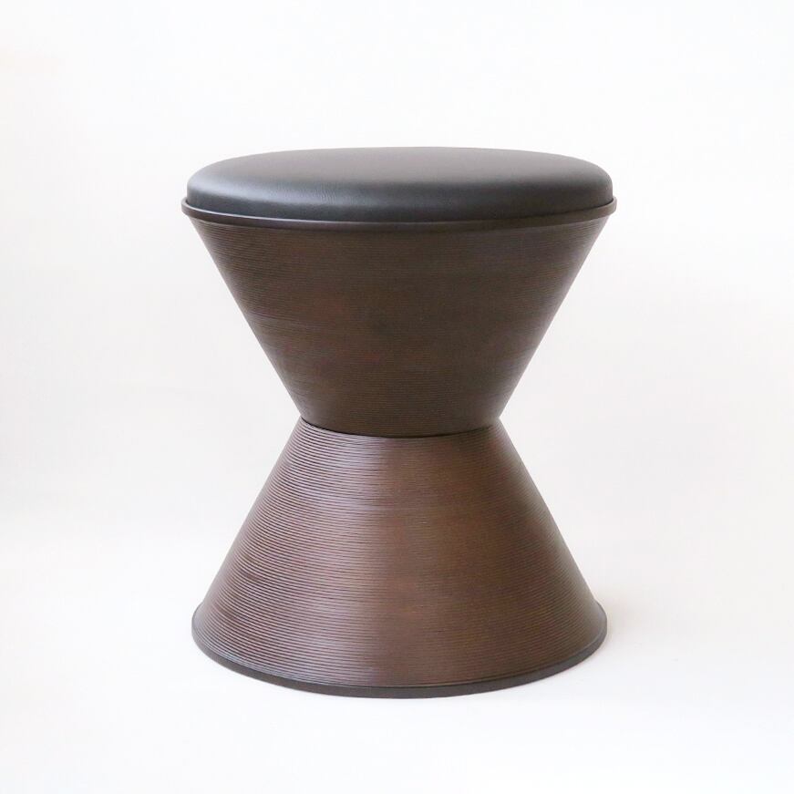 本革ブラック×ダークブラウン