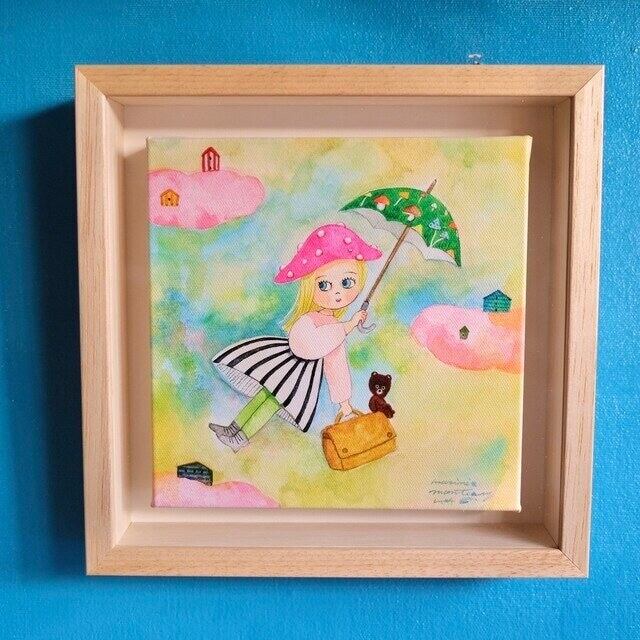 額入りキャンバス。(額装オプション）