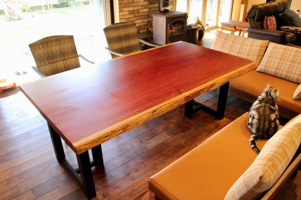 《納品事例》パープルハート　一枚板