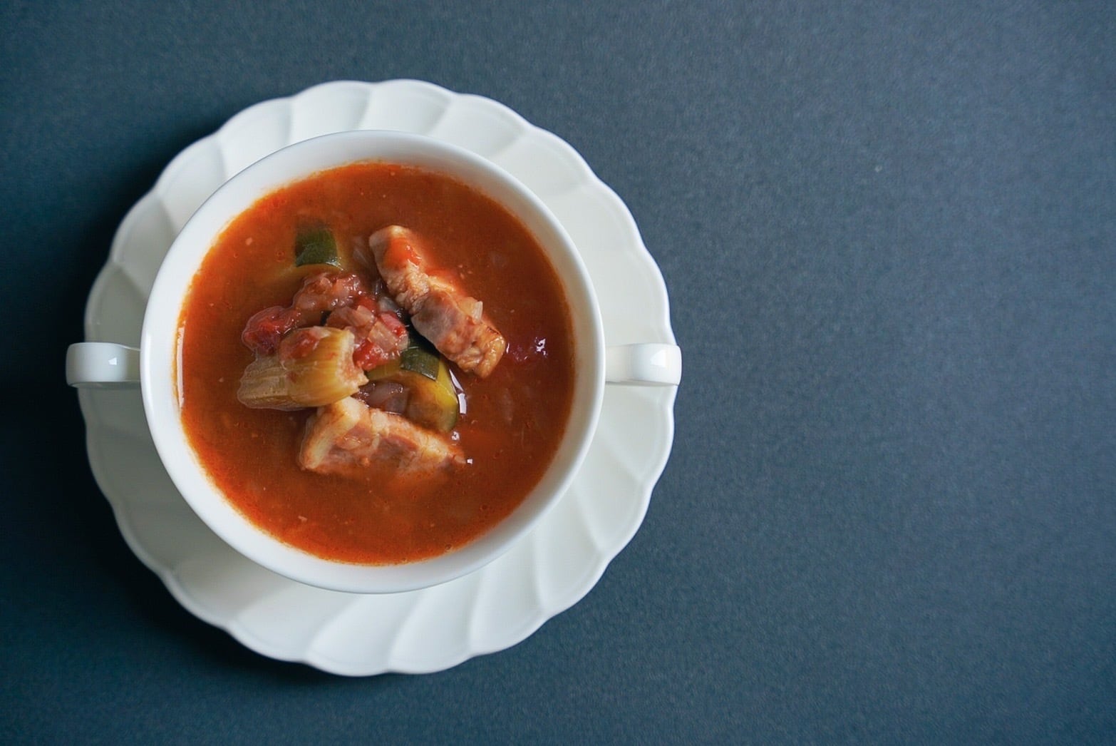 有機トマトのミネストローネ