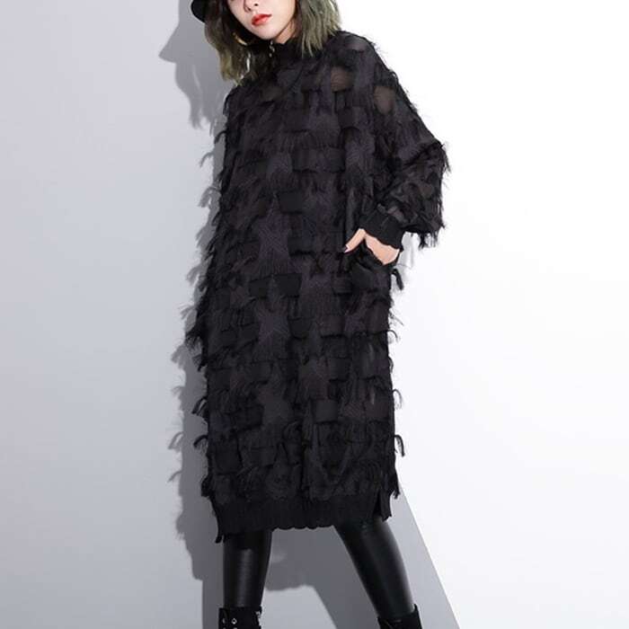 フリンジコクーンワンピース　212976