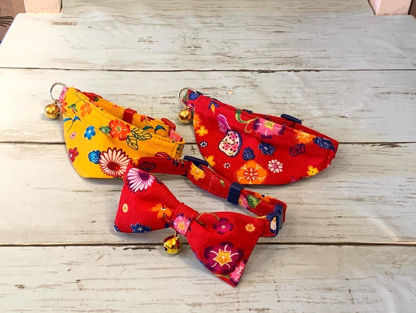 紅型スカーフとリボン