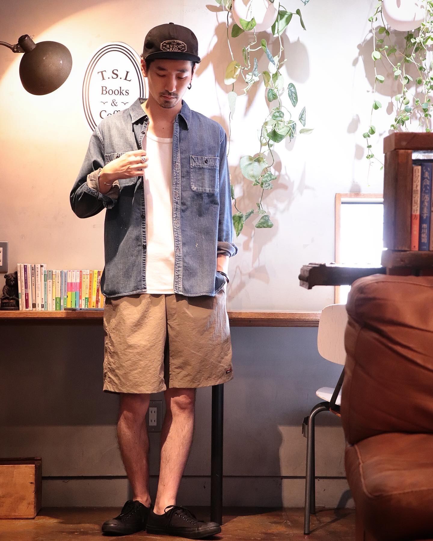 177cm　60kg　1サイズアップでLサイズ着用