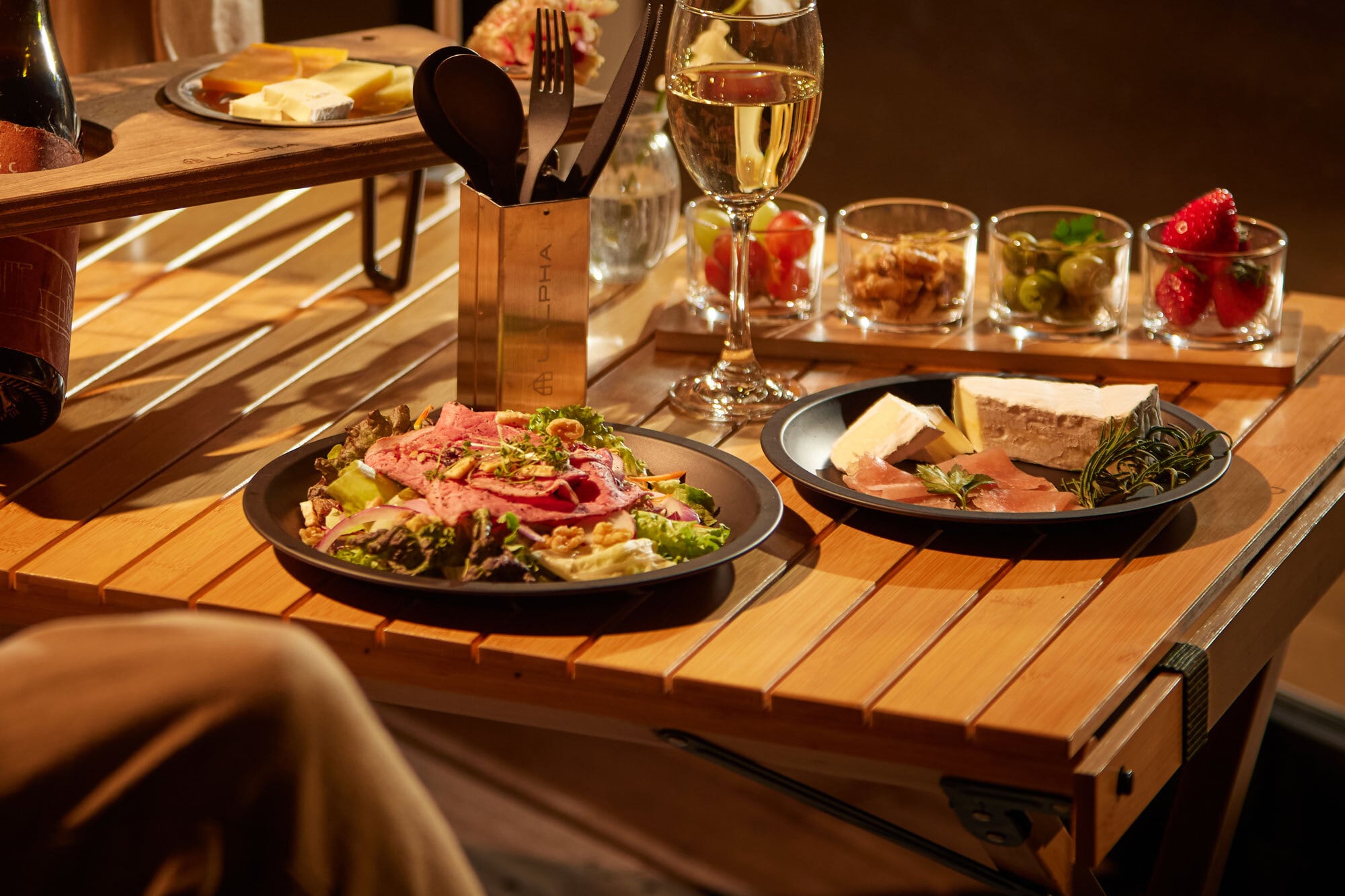 スタッキングテーブルウェアセット ブラック（TW-040BK） | アウトドア