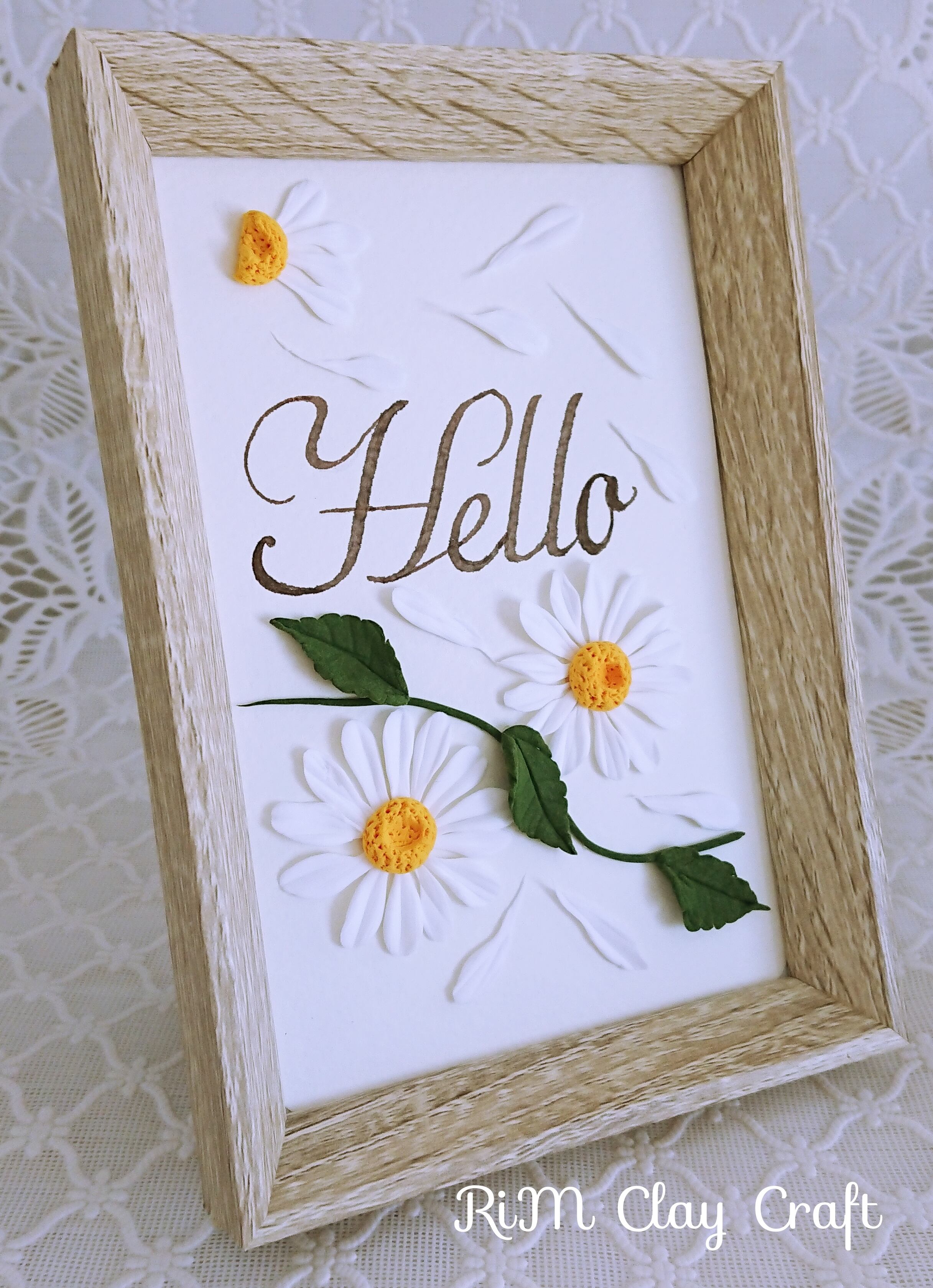 はがきサイズのフラワーフレームです