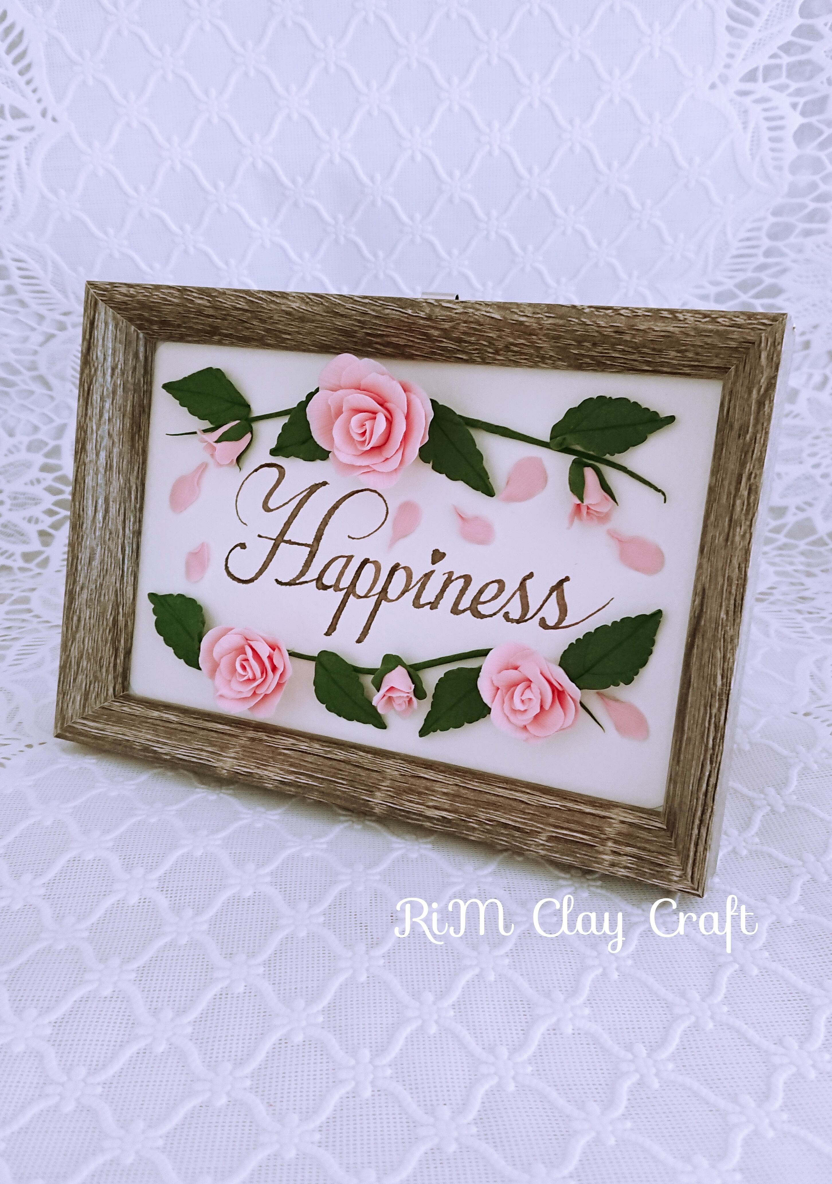 はがきサイズのフラワーフレームです