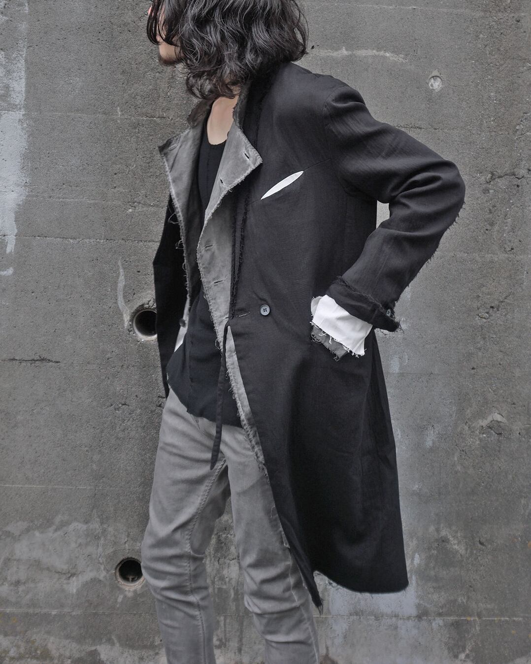 ASKYY / Y LAPEL LONG JACKET / BLK | ASKYY TOKYO FLAGSHIP