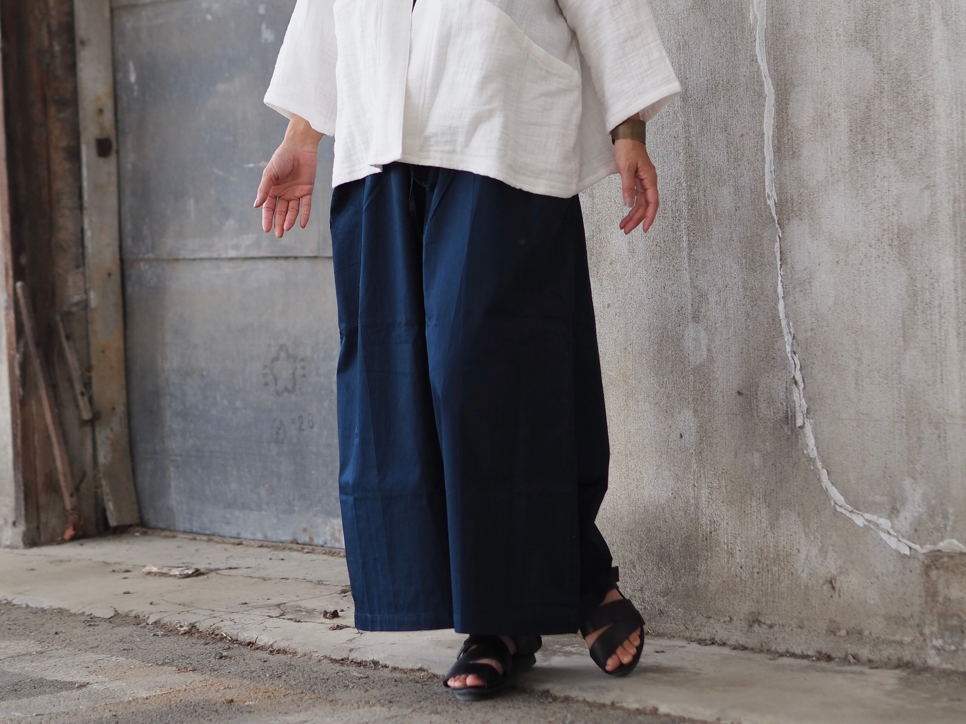 ゆったりとしたシルエット