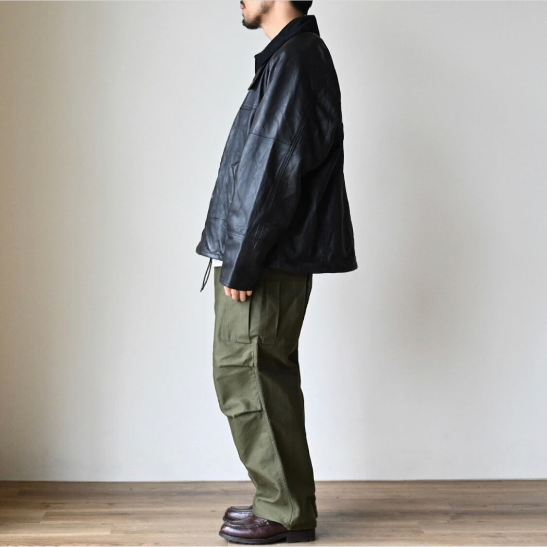 YOUSED】 REMAKE LEATHER DRIVERS JACKET YOUSED】 REMAKE LEATHER DRIVERS JACKET