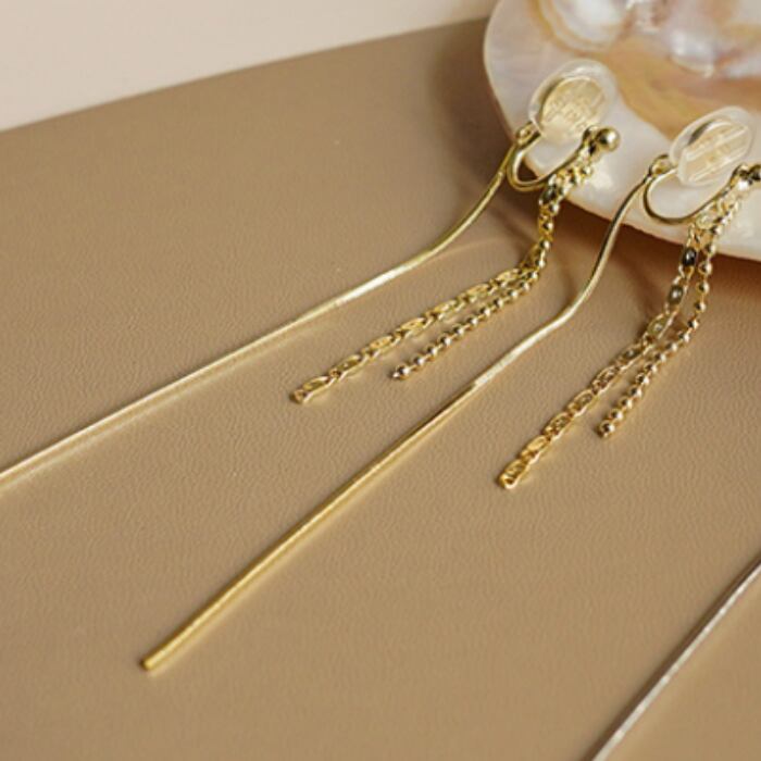 ゴールドイヤークリップ