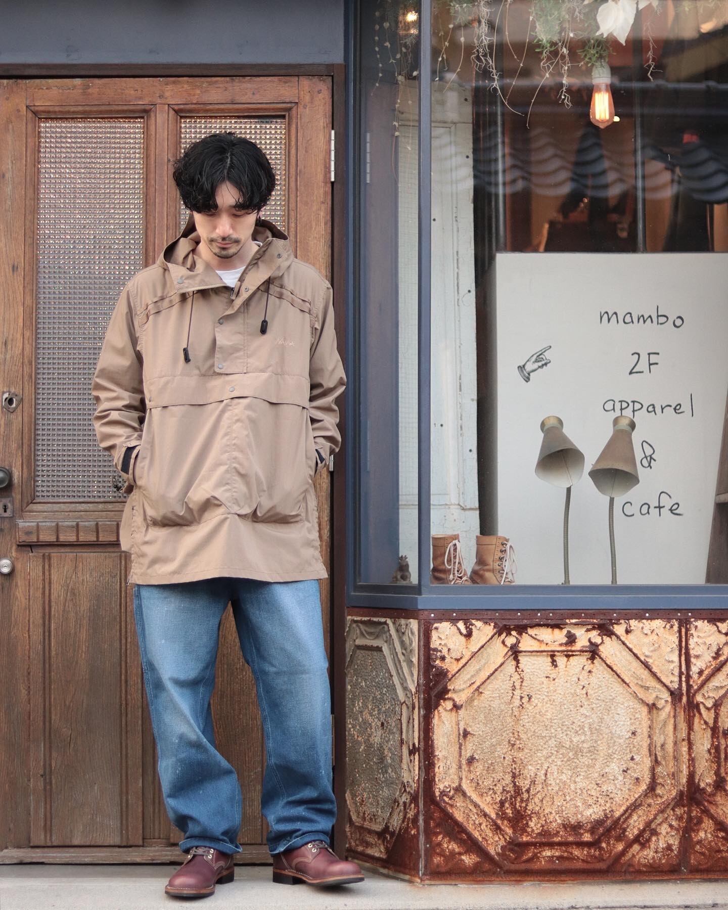 177cm　60kg　Mサイズ着用