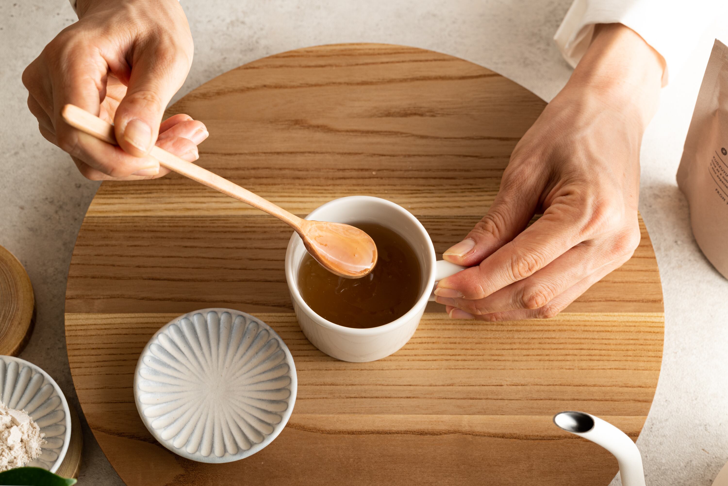 ④完成（とろみ、透明感が出ればOK）