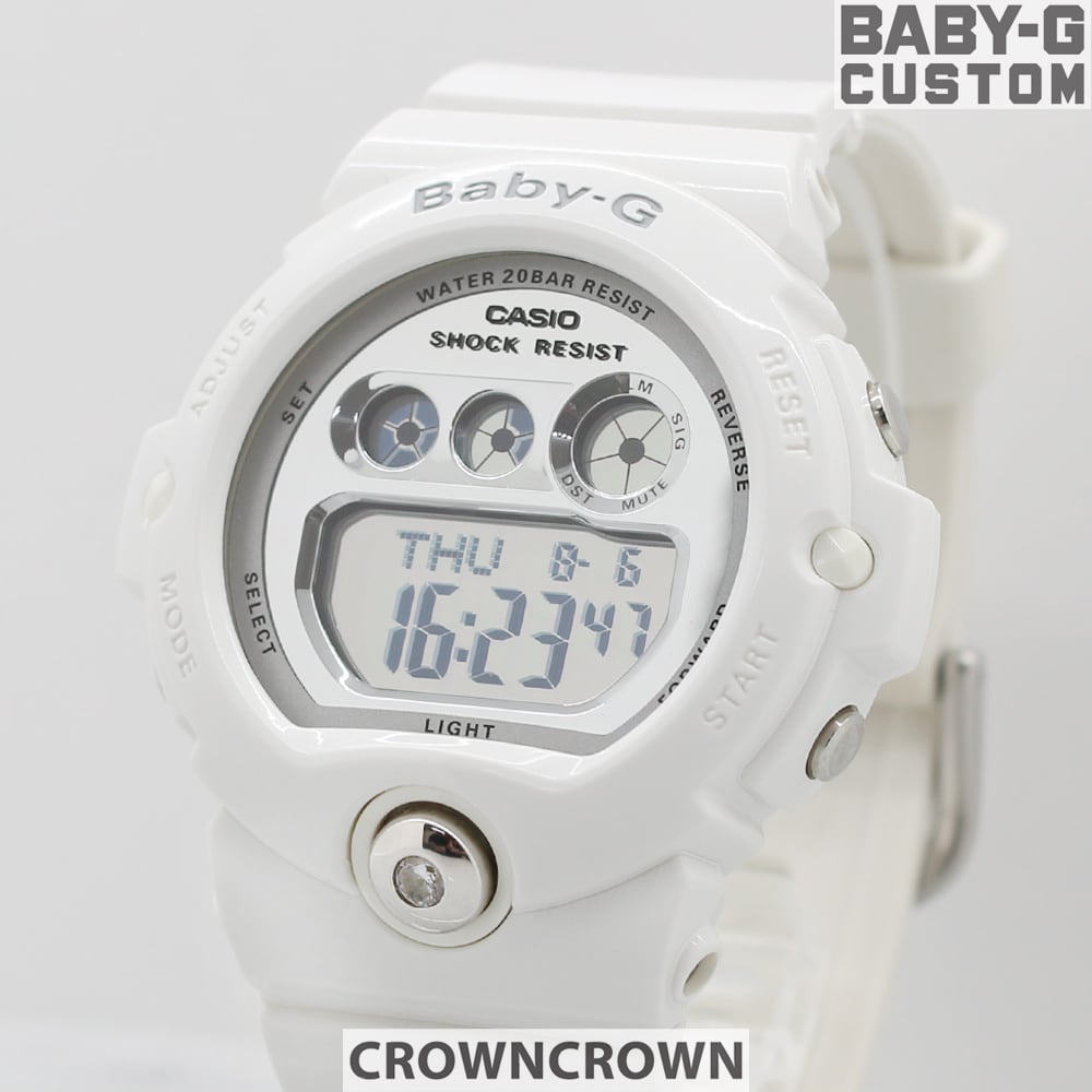 UNISEX S/M BABY-G BABY-G CUSTOM ベビージー カスタム レディース 腕時計 BG6901-7JF シルバー925 日本製  手作り CROWNCROWN BG6900-017