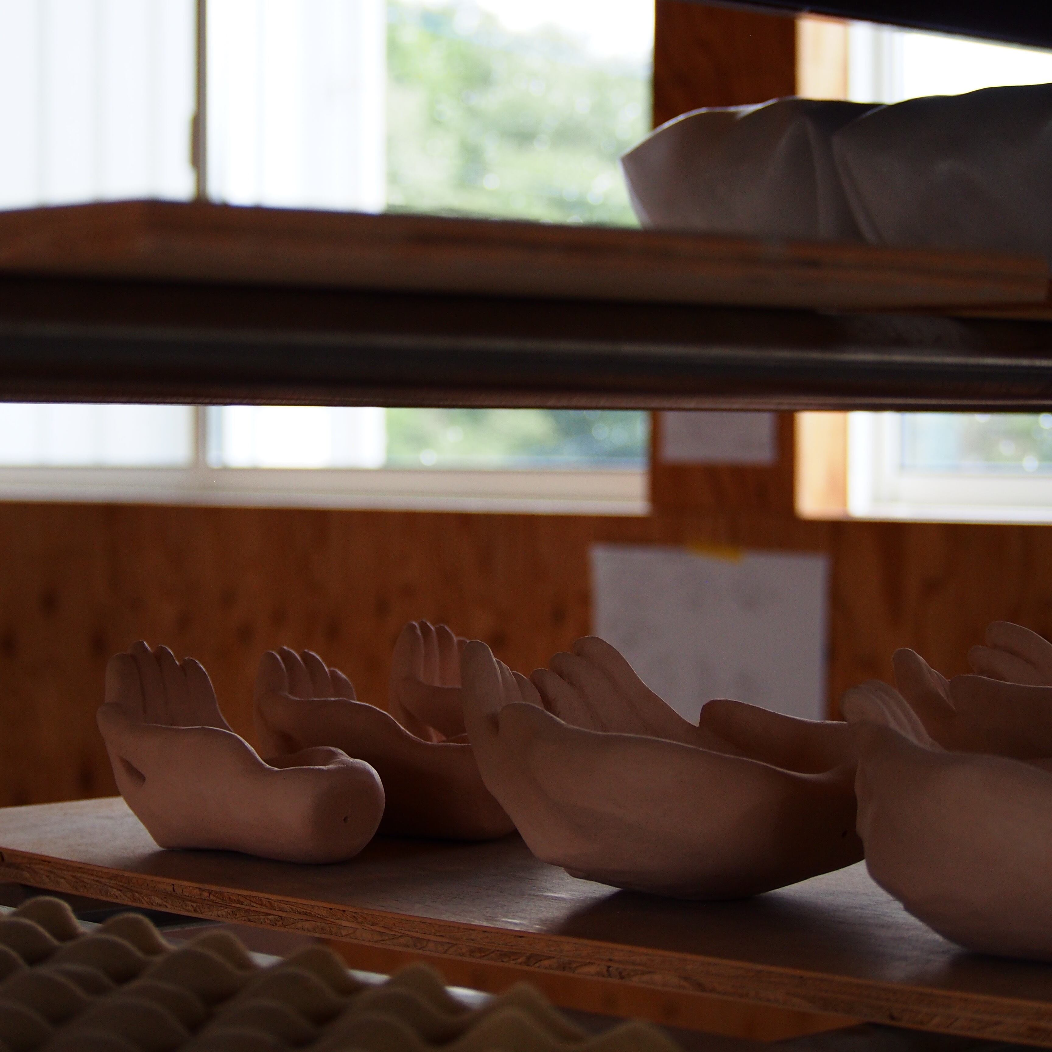 800度の素焼き後