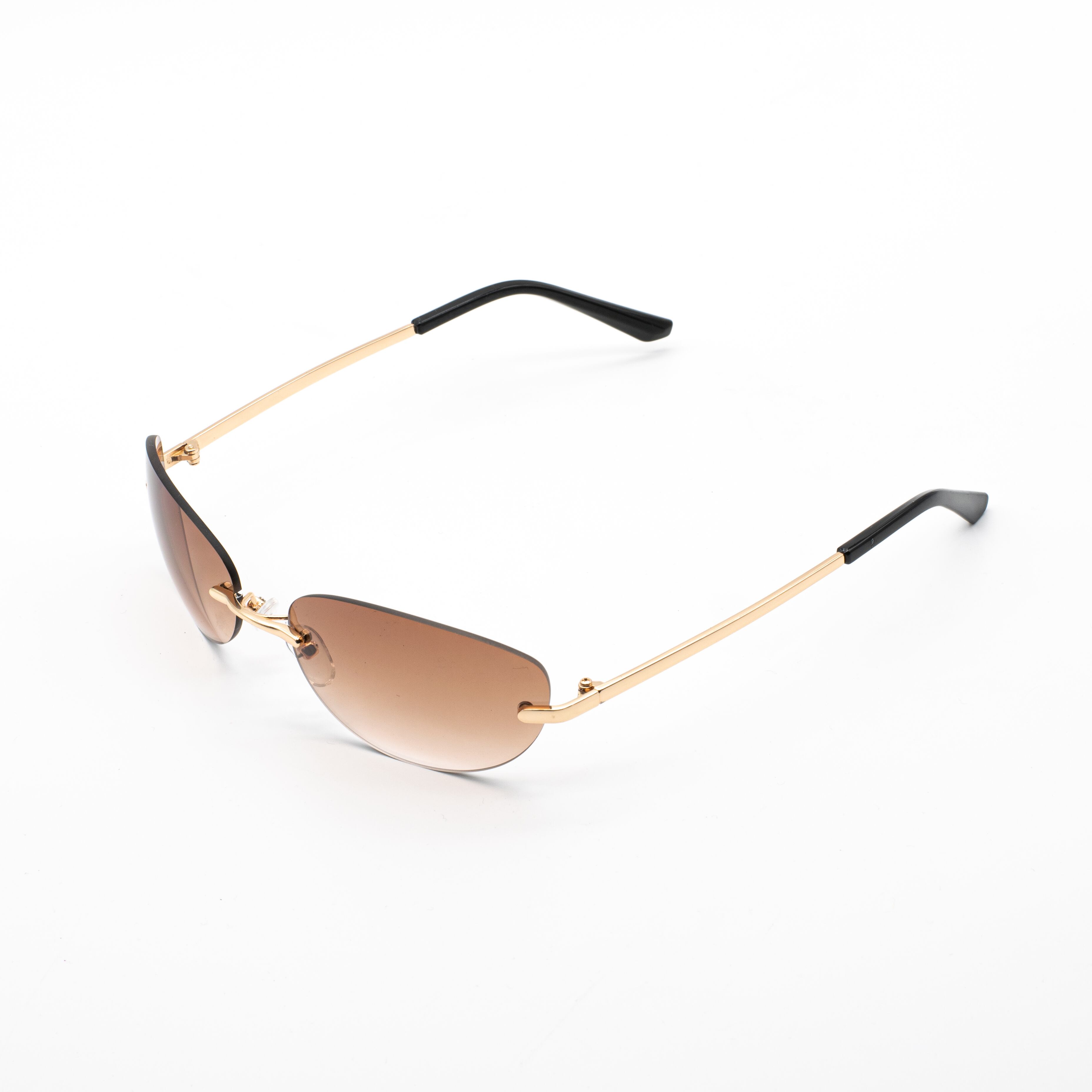 ゴールド×グラデーションブラウンレンズ