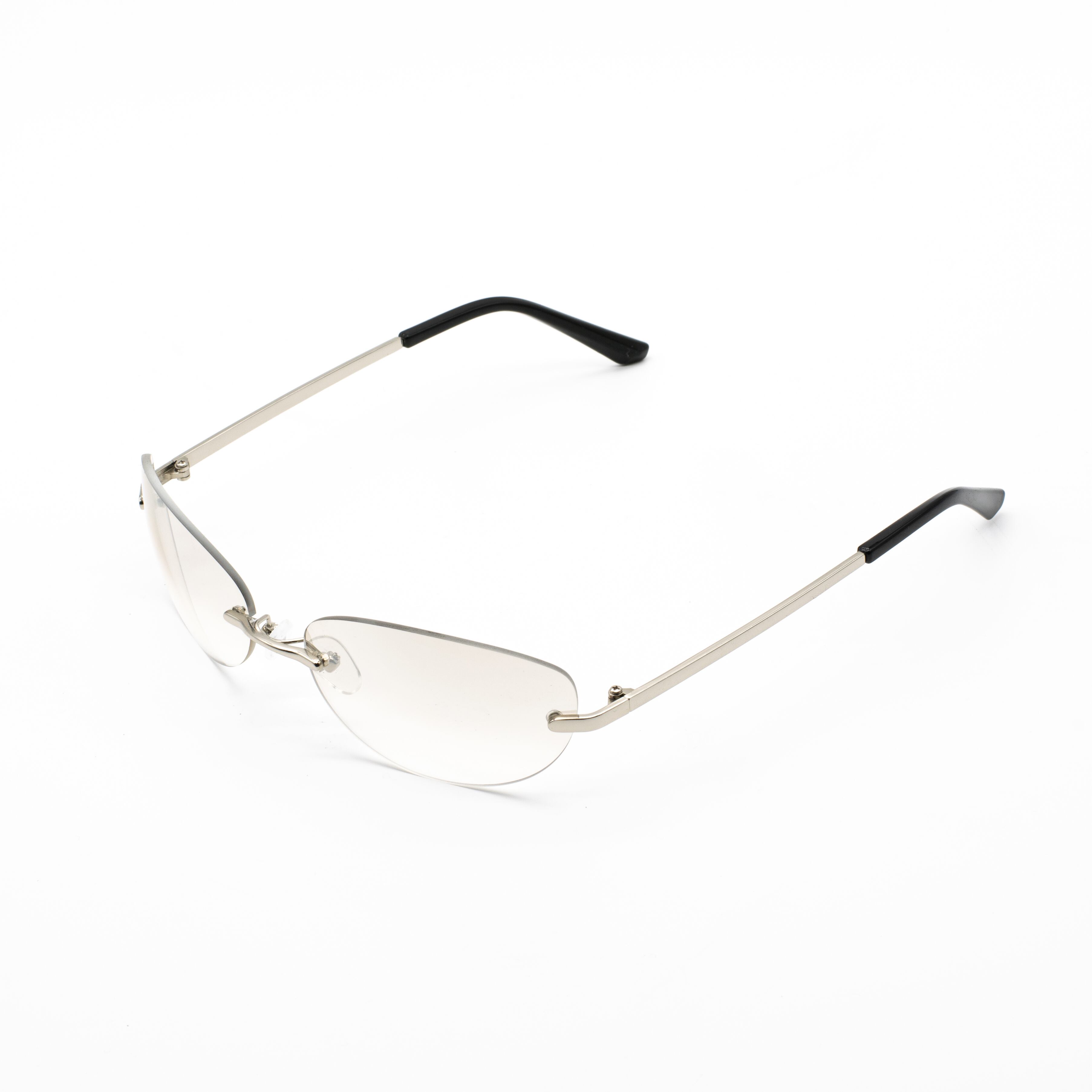 シルバー×クリアレンズ