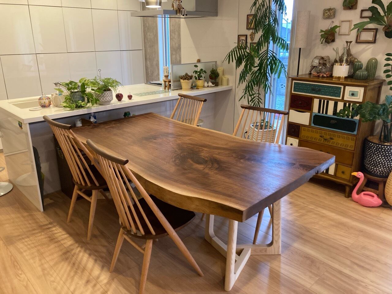 《納品事例》ウォールナット　一枚板