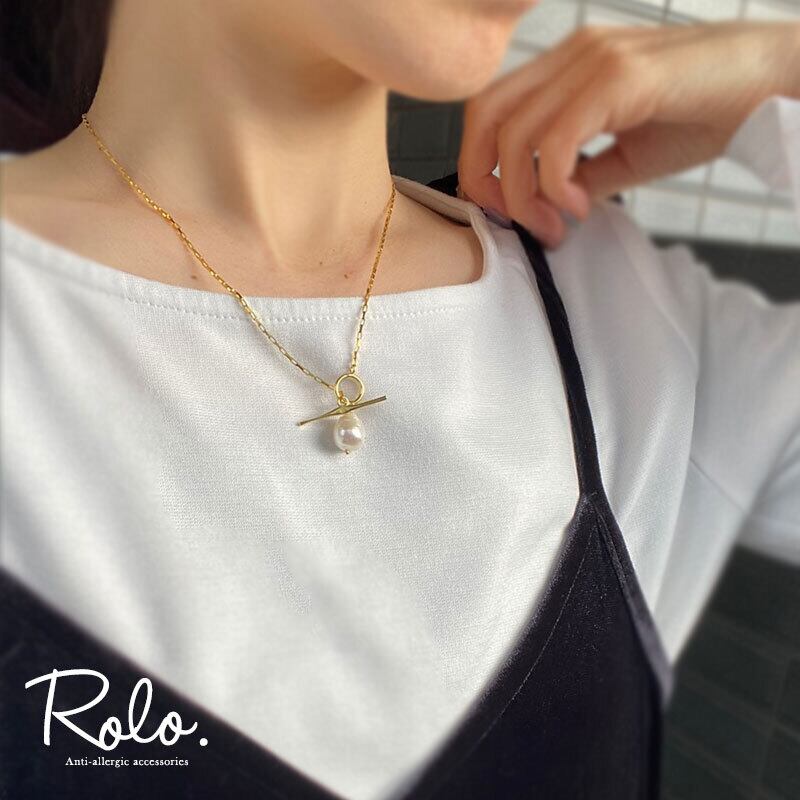 スティック型バロックパールネックレス　マンテルネックレス　本真珠　スクエアパール すっきり上品に。バロックパールマンテルネックレス シルバー925