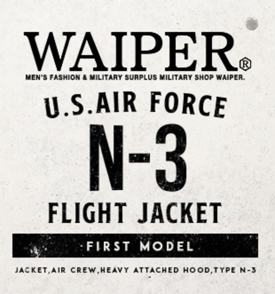 美品 WAIPER.inc 米軍 AIR CREW N-3 フライトジャケット