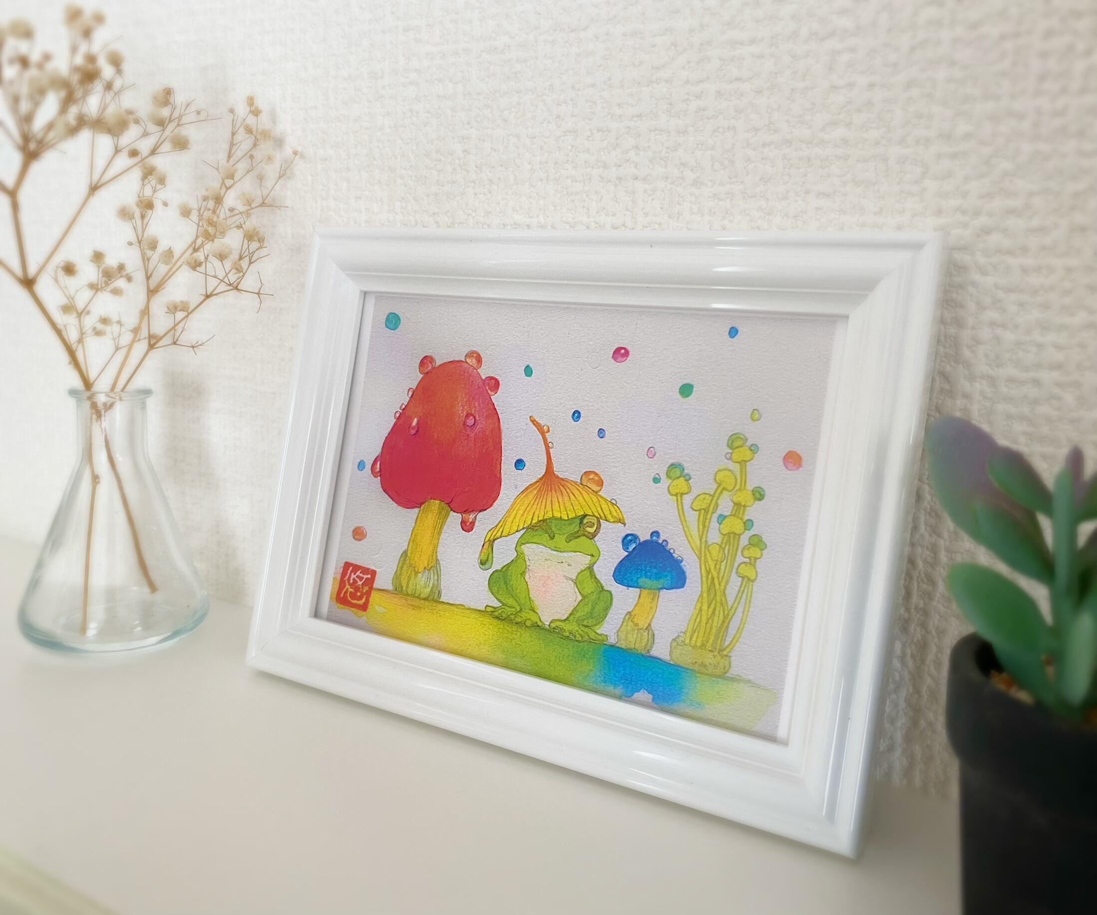 額に入れれば小さなアートに