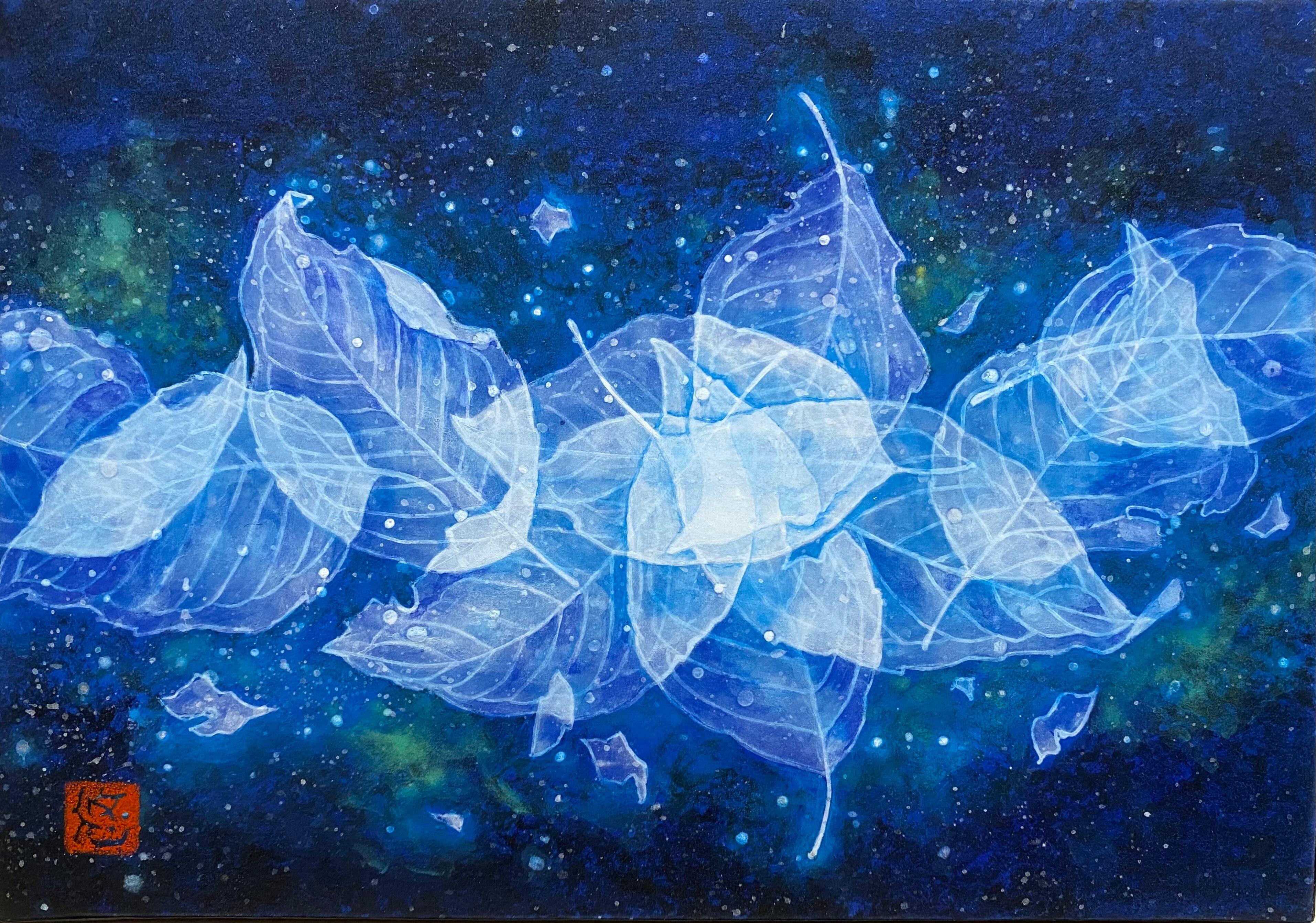 岩絵具特有の柔らかな表情