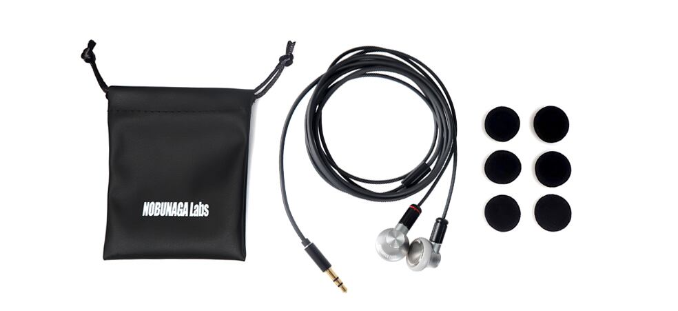 鶯(うぐいす) BK/SV： NOBUNAGA Labs：MMCX/3.5mmストレートプラグ