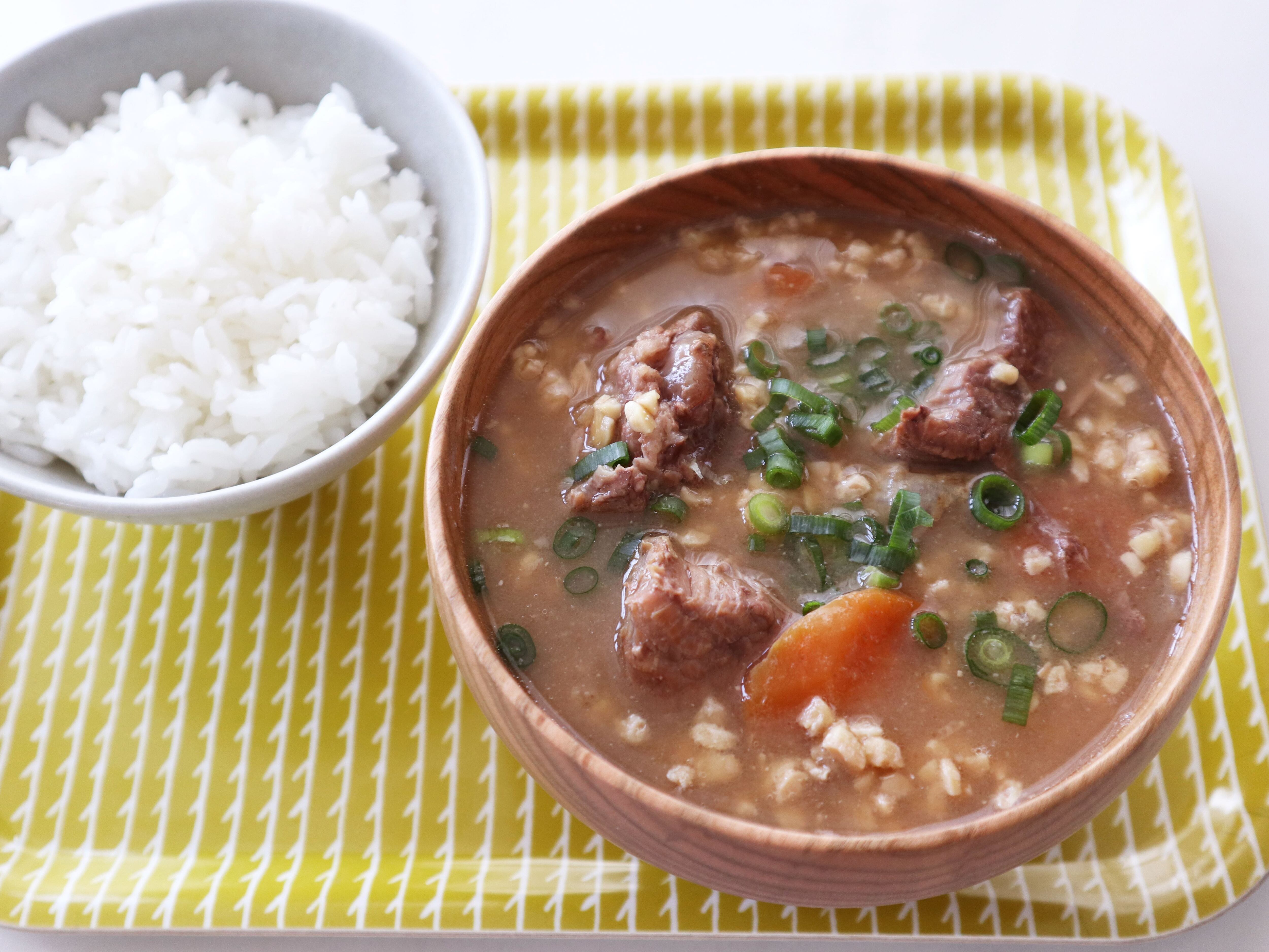 Wたんぱく質、納豆汁