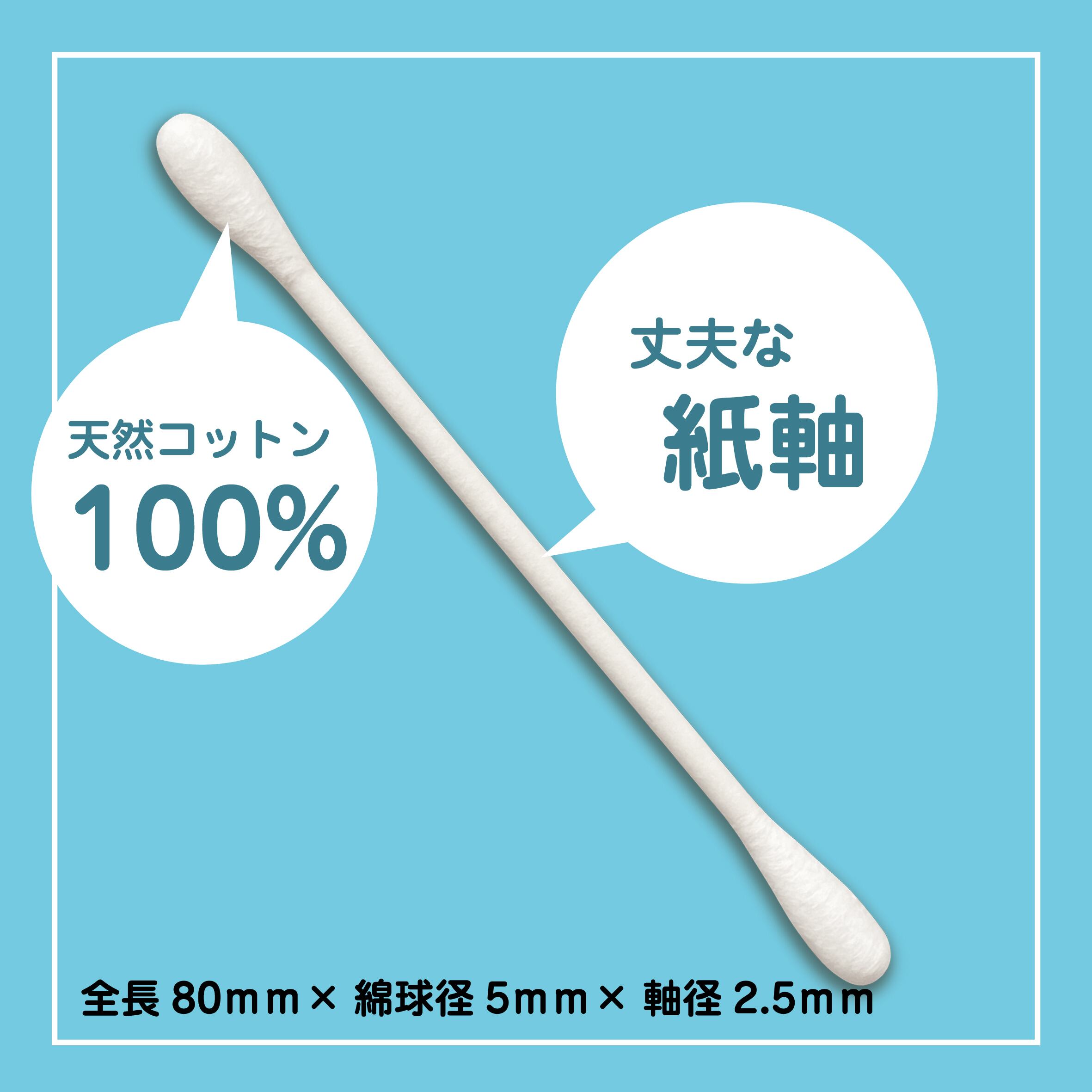 コットンランド綿棒200本筒 100個セット | HEIWA MEDIC Co., LTD. All