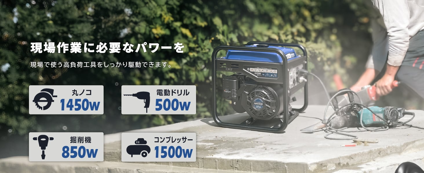 インバーター発電機 GH4500i 定格出力4.0kVA オープン型 ガソリン発電