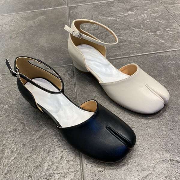 ストラップ タビ パンプス 223628