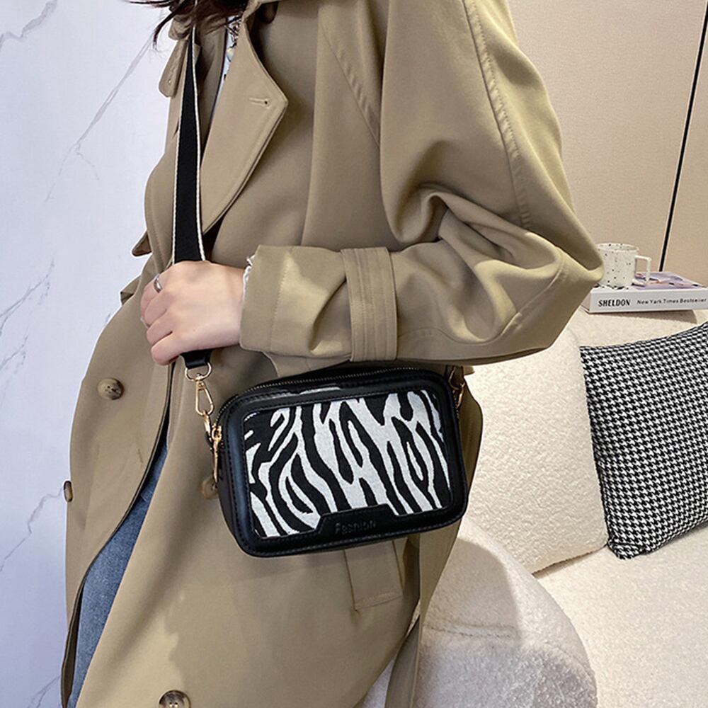 ブラック×シマウマ柄