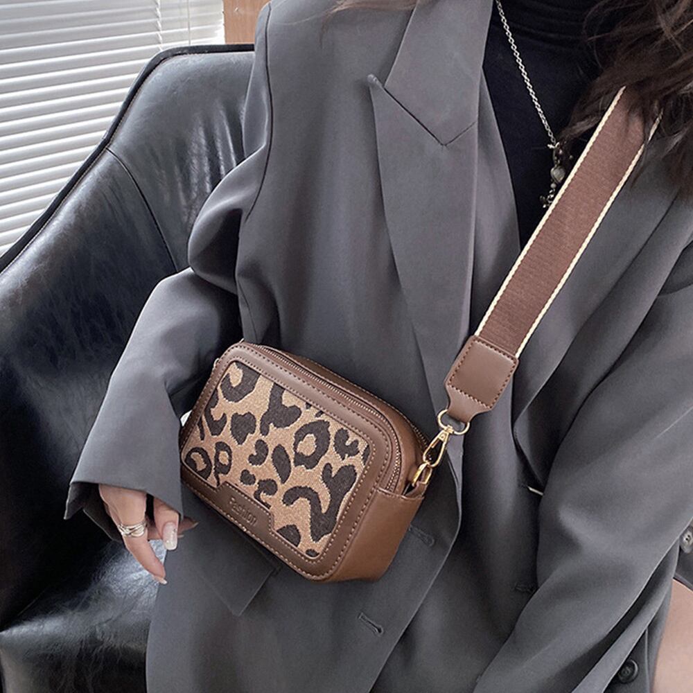 ブラウン×ヒョウ柄