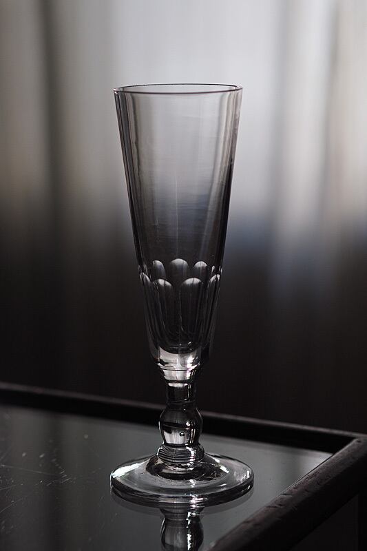 アンティークフルート型グラス-antique champagne glass_2