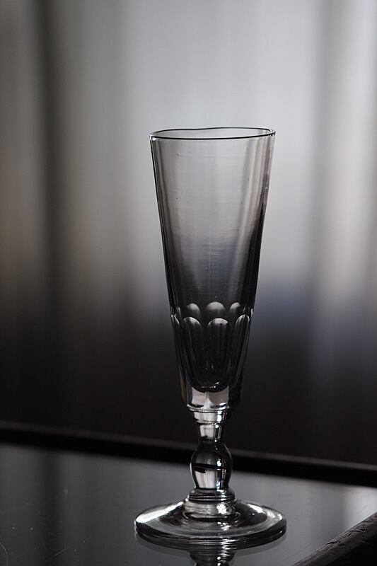 アンティークフルート型グラス-antique champagne glass_2