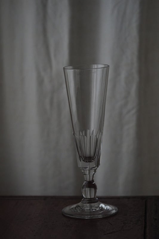 アンティークフルート型グラス-antique champagne glass_2