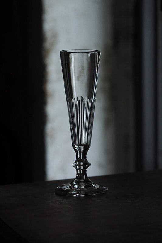 アンティークフルート型グラス-antique champagne glass_3