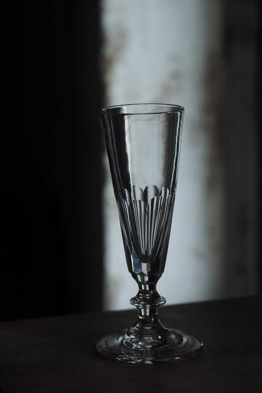 アンティークフルート型グラス-antique champagne glass_3