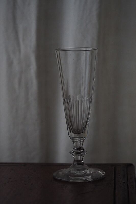 アンティークフルート型グラス-antique champagne glass_3