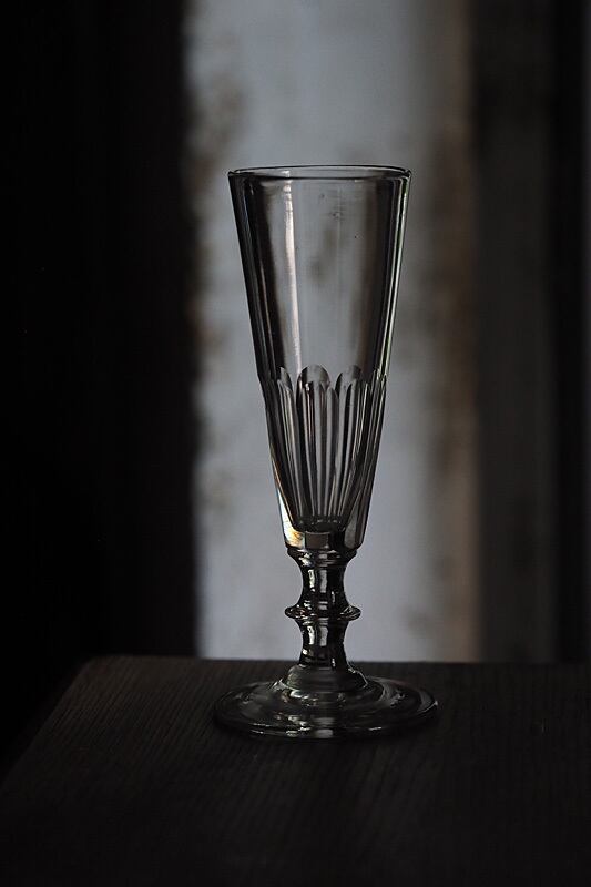 アンティークフルート型グラス-antique champagne glass_3