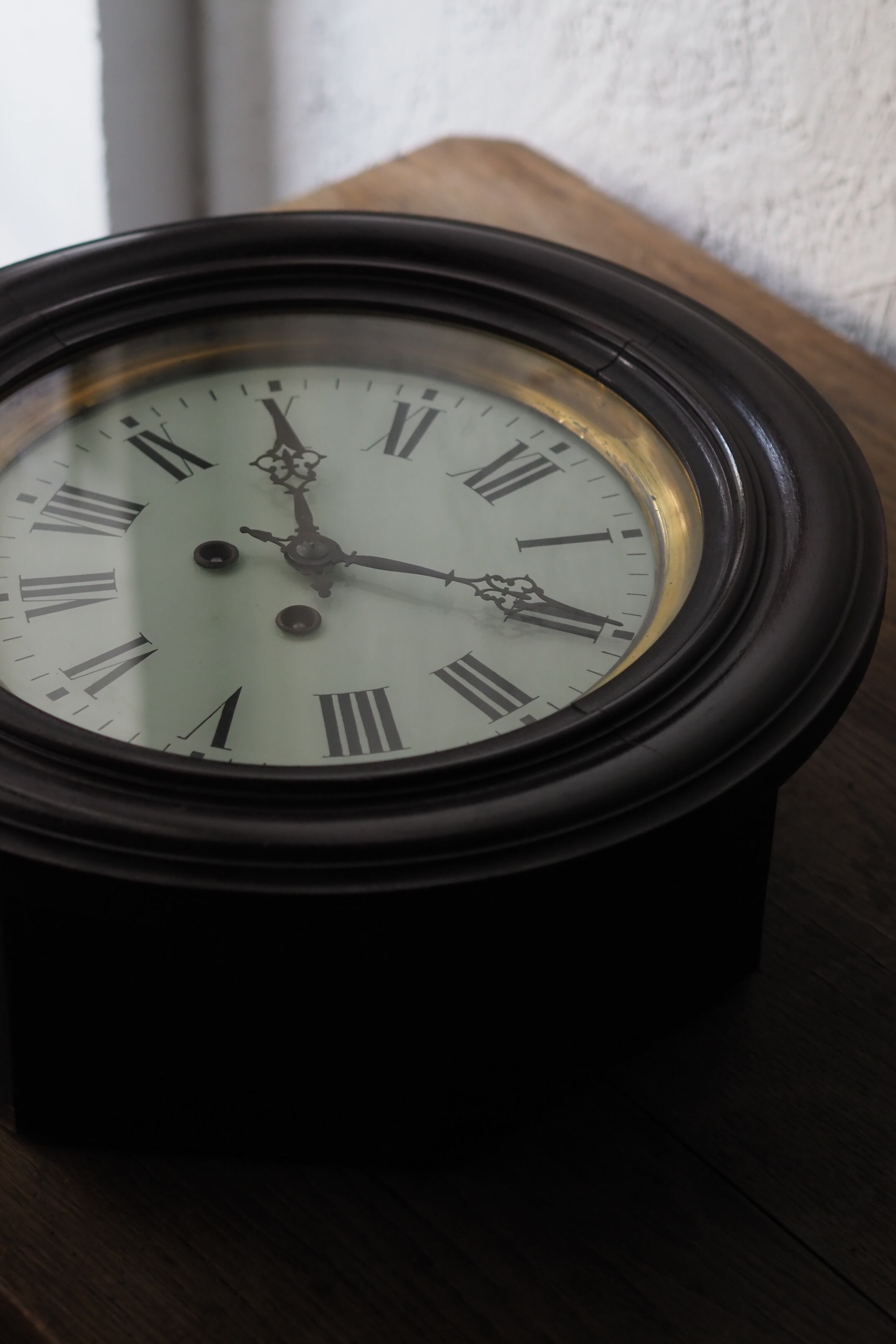 ローマ数字文字盤掛け時計-black wall clock | アンティーク
