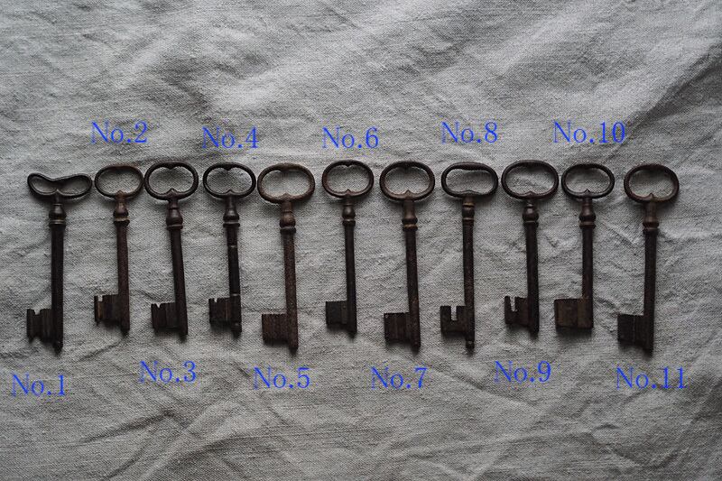 イングランド鉄の鍵 Mサイズ-antique iron key | アンティーク