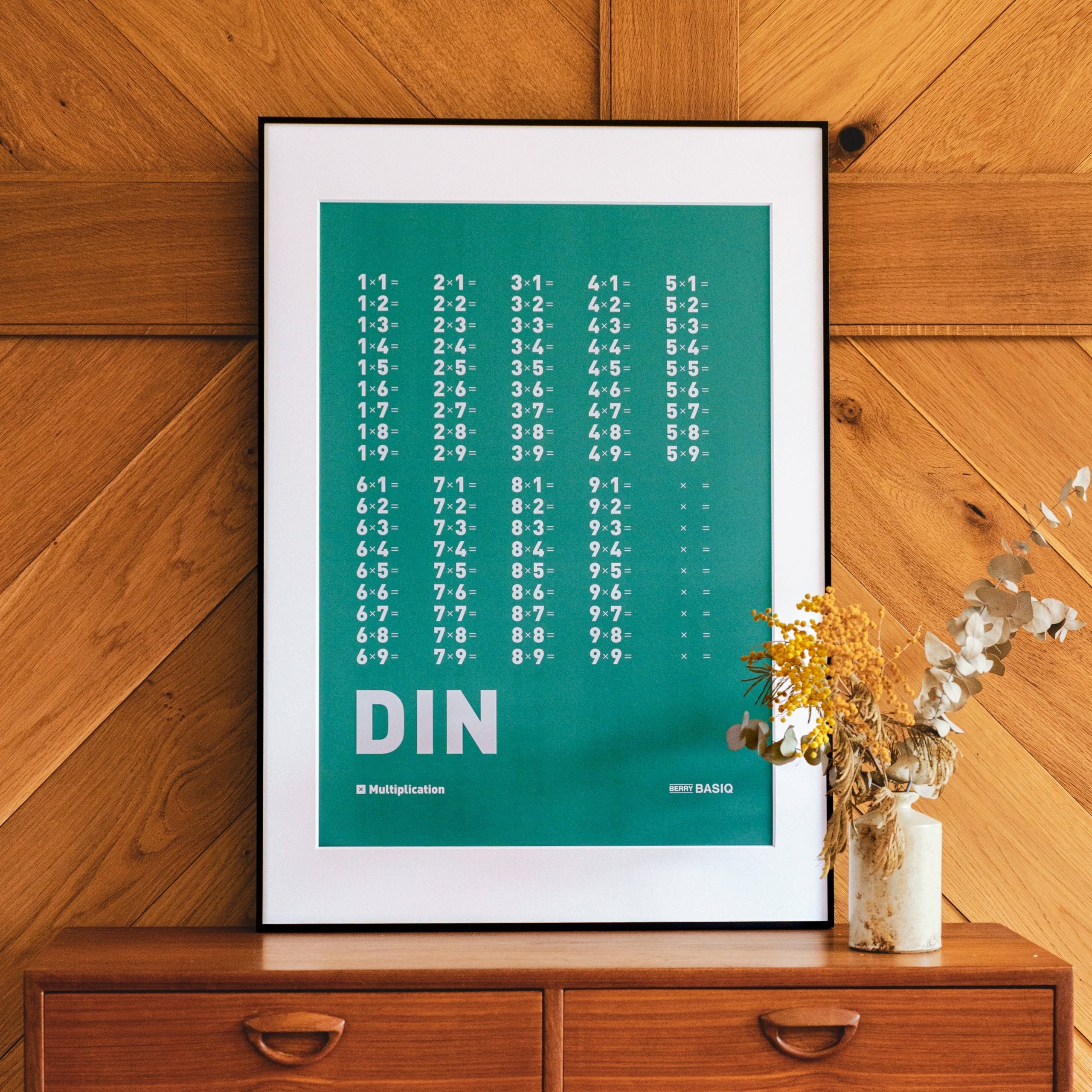 B2 | ブラックフレーム×ホワイトマット額装時