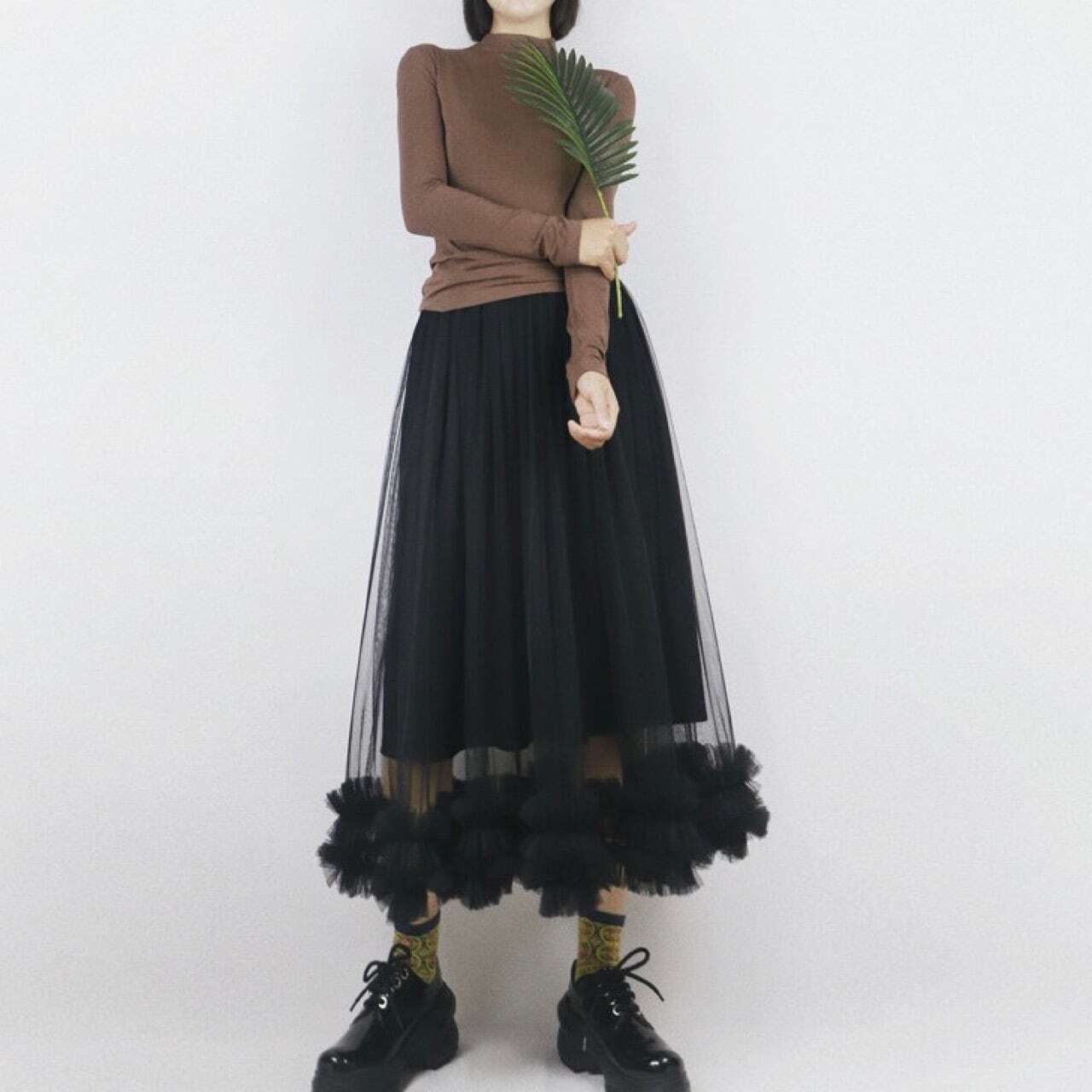 Unique lace mesh skirt