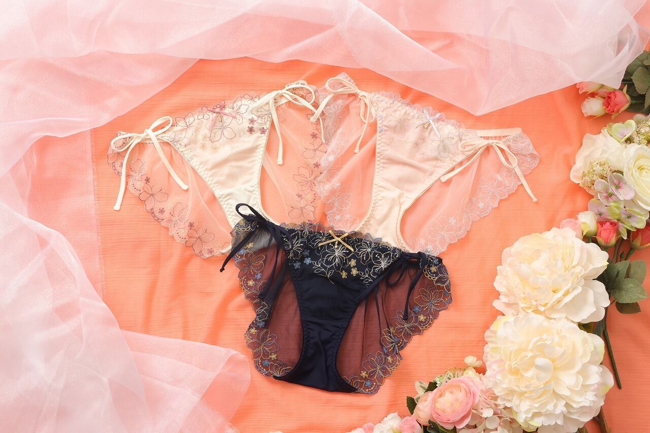 カラフルローズガーデン　ひもショーツ