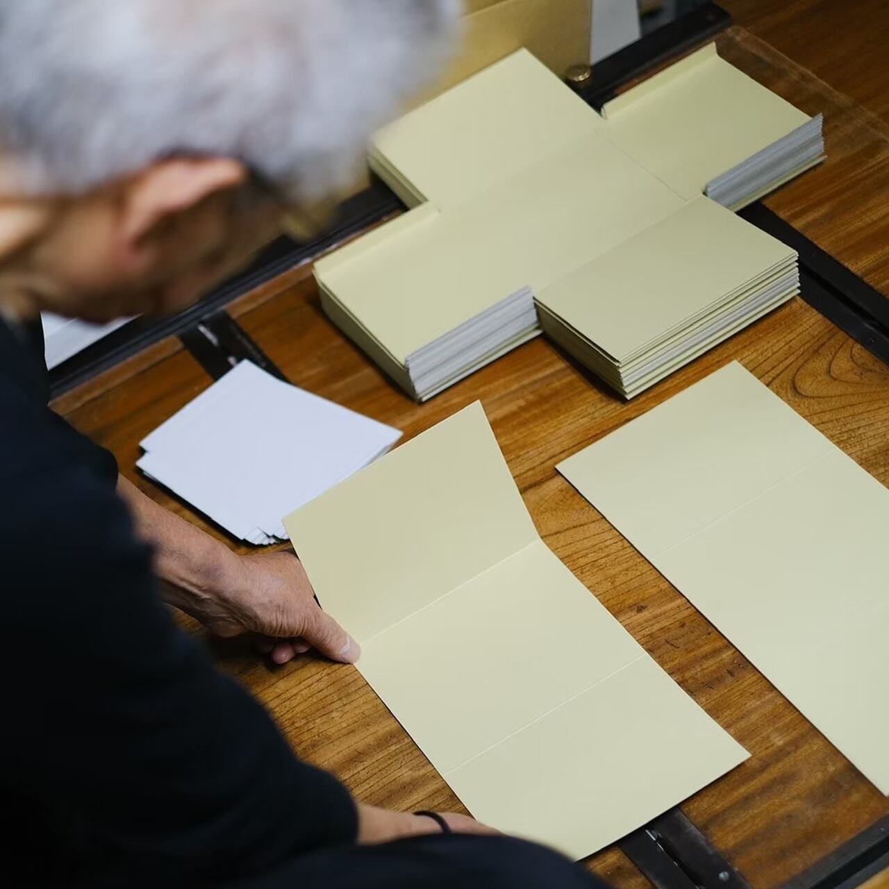 貼り箱の製造風景